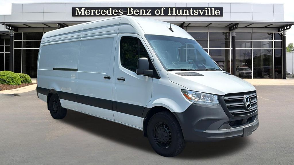 Arctic White 2025 Mercedes-Benz Sprinter Cargo Van Rear-Wheel Drive 9-Speed Automatic