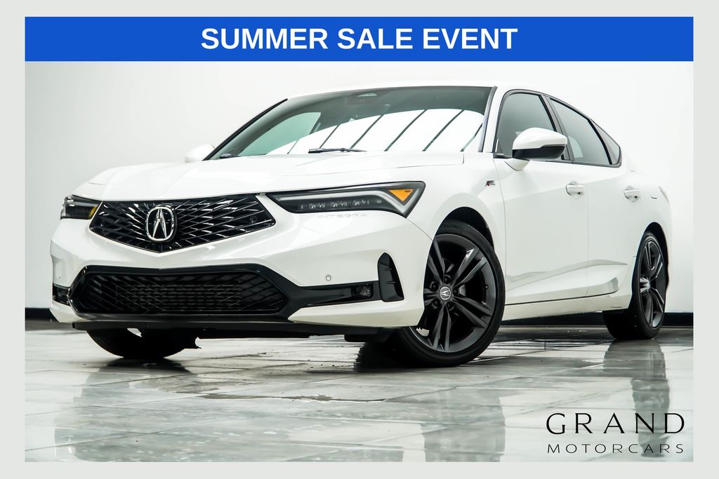White 2024 Acura Integra Sedan Front-Wheel Drive 6-Speed Manual