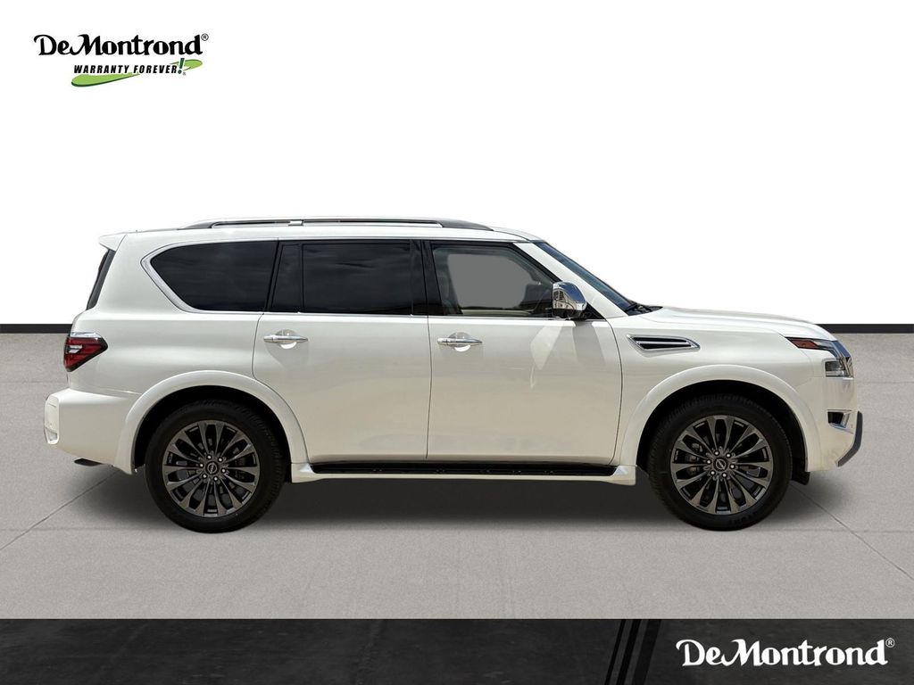 2023 Nissan Armada Platinum White at Joe Myers Mazda Kia