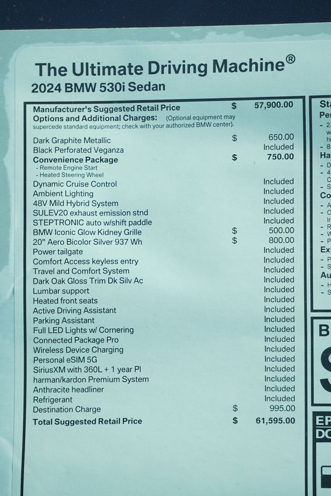 2024 BMW 5 Series 530i 8