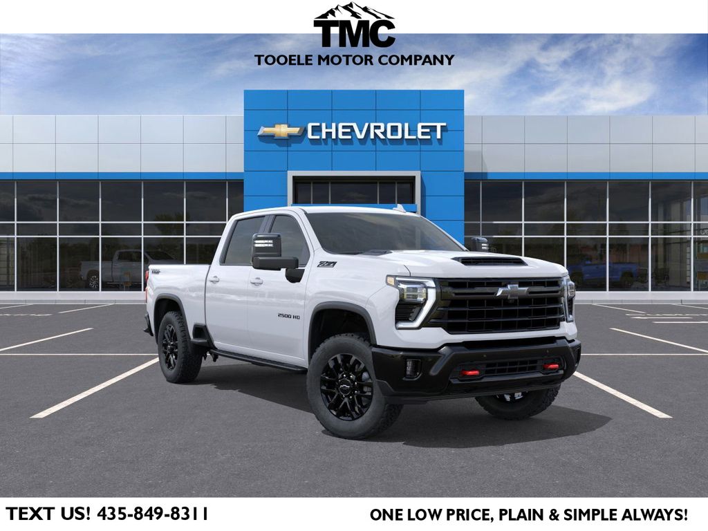Summit White 2026 Chevrolet Silverado 2500HD LTZ Crew Cab 4WD Pickup Truck Four-Wheel Drive Automatic