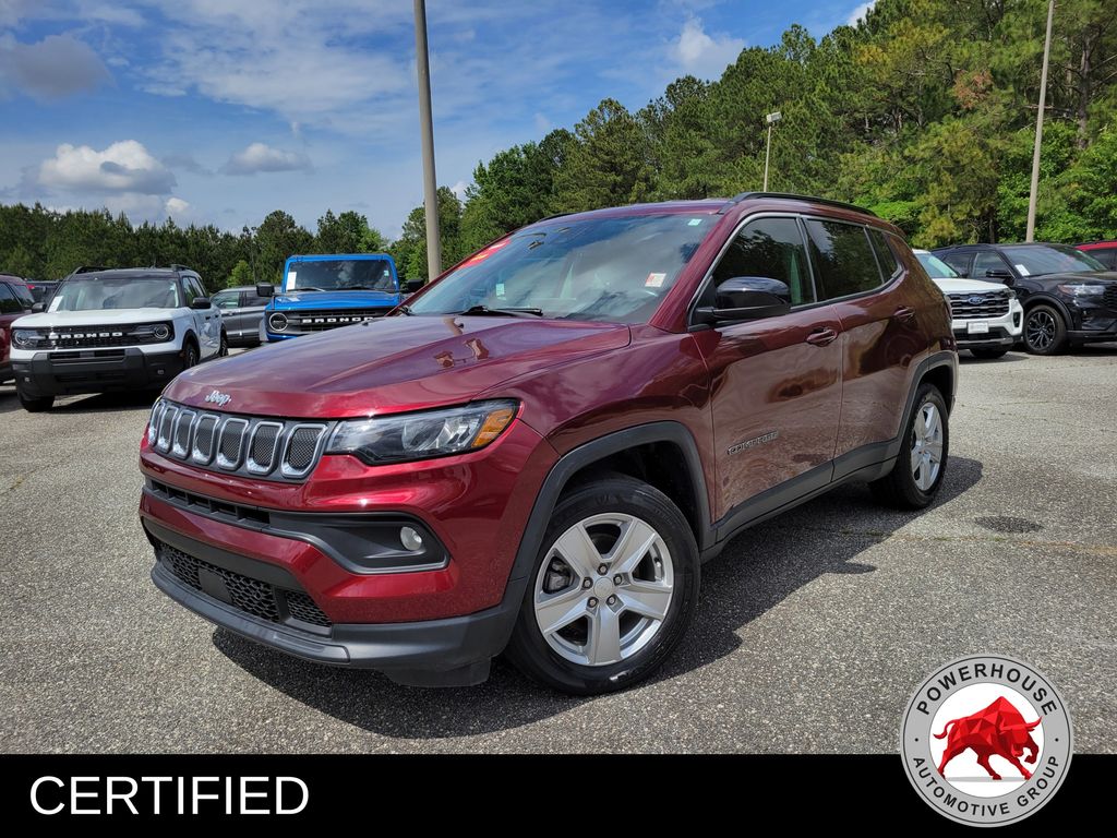Velvet Red Pearlcoat 2022 Jeep Compass SUV / Crossover Front-Wheel Drive 6-Speed Automatic