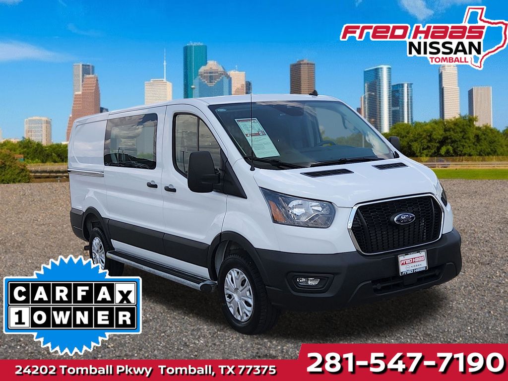 Oxford White 2025 Ford Transit Cargo Van Rear-Wheel Drive