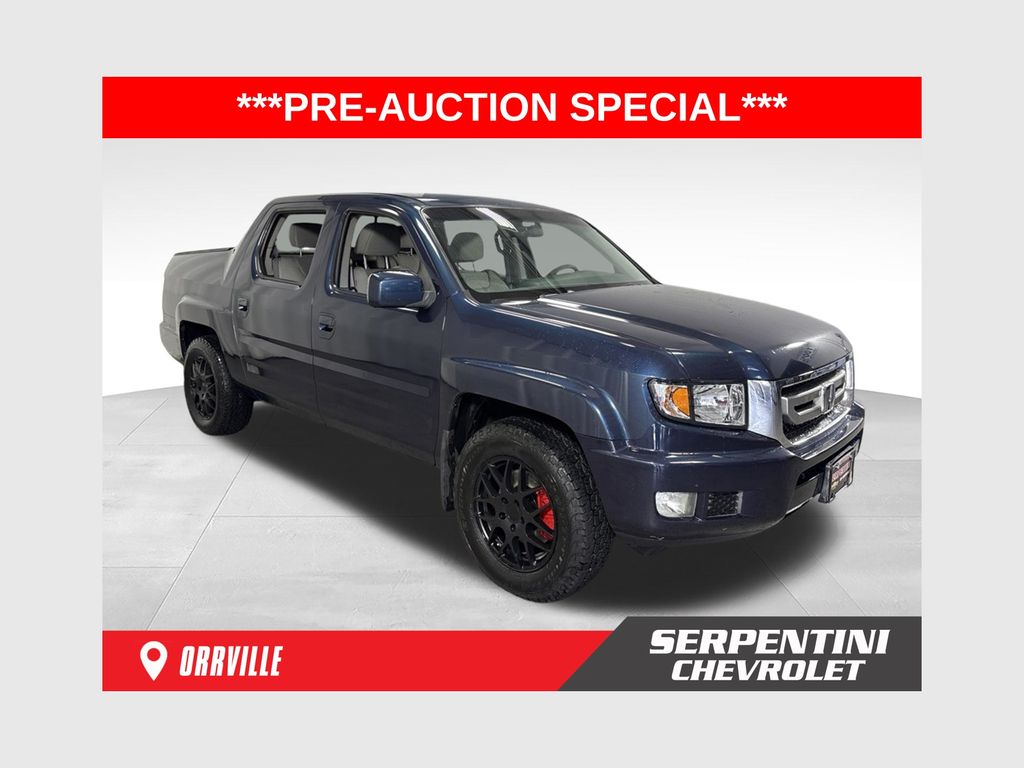 Blue 2010 Honda Ridgeline Pickup Truck Four-Wheel Drive 5-Speed Automatic