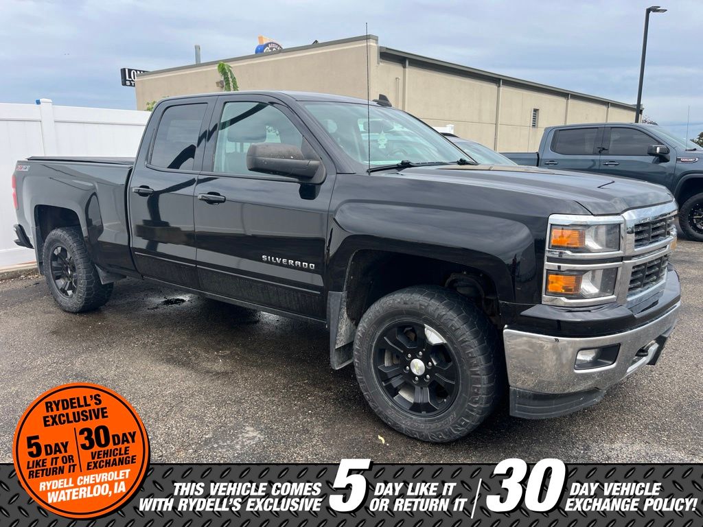 Black 2015 Chevrolet Silverado 1500 Pickup Truck Four-Wheel Drive 6-Speed Automatic Overdrive