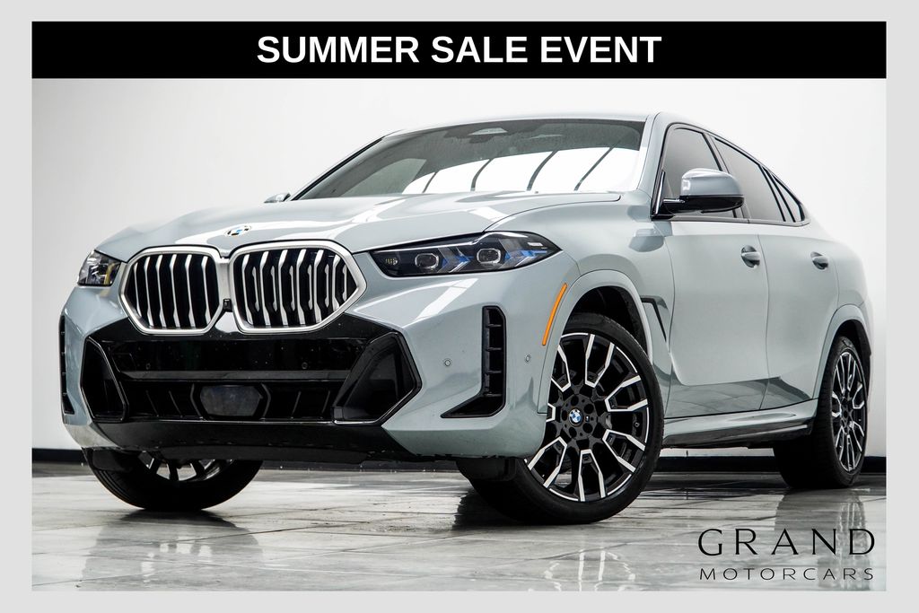 Gray Metallic 2024 BMW X6 SUV / Crossover All-Wheel Drive 8-Speed Automatic