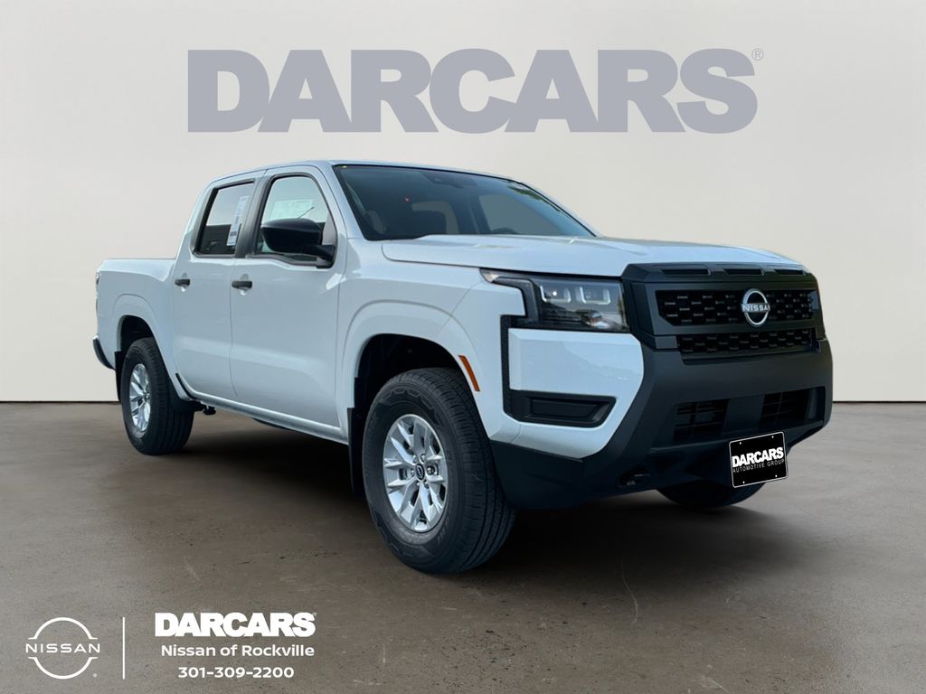 Glacier White 2026 Nissan Frontier Pickup Truck Four-Wheel Drive 9-Speed Automatic Overdrive