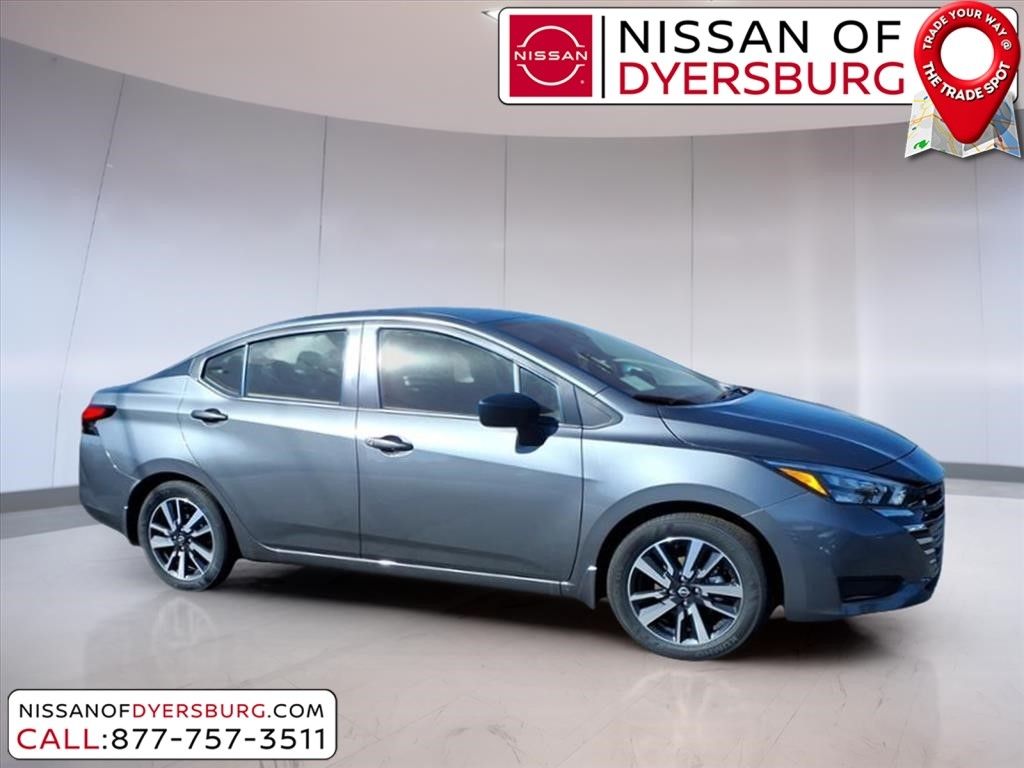 Gray (Gun Metallic) 2025 Nissan Versa S FWD Sedan Front-Wheel Drive Continuously Variable Transmission