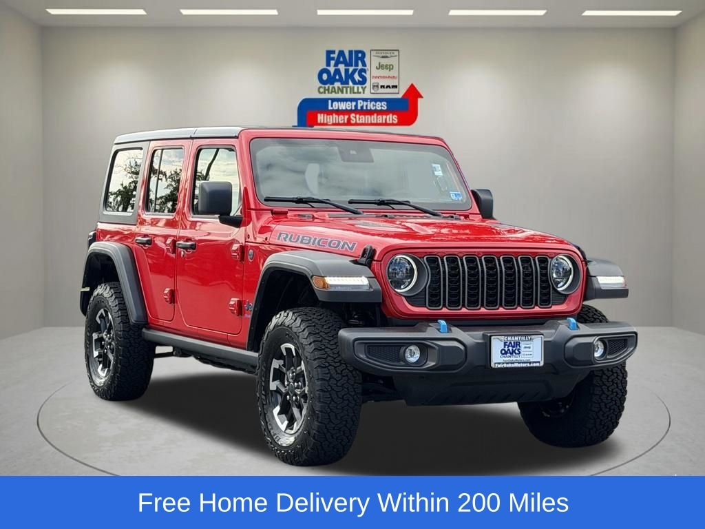 Firecracker Red Clearcoat 2025 Jeep Wrangler 4xe SUV / Crossover Four-Wheel Drive 8-Speed Automatic