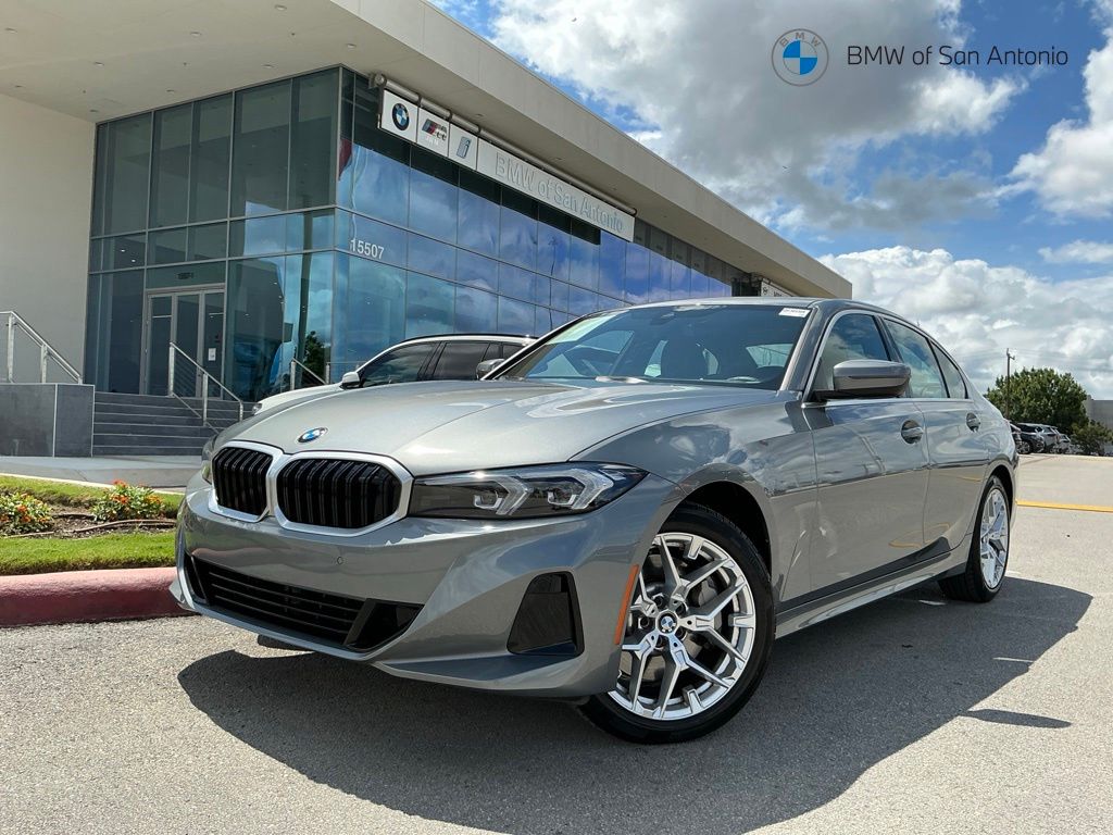 Gray (Skyscraper Grey Metallic) 2025 BMW 3 Series Sedan Rear-Wheel Drive 8-Speed Automatic