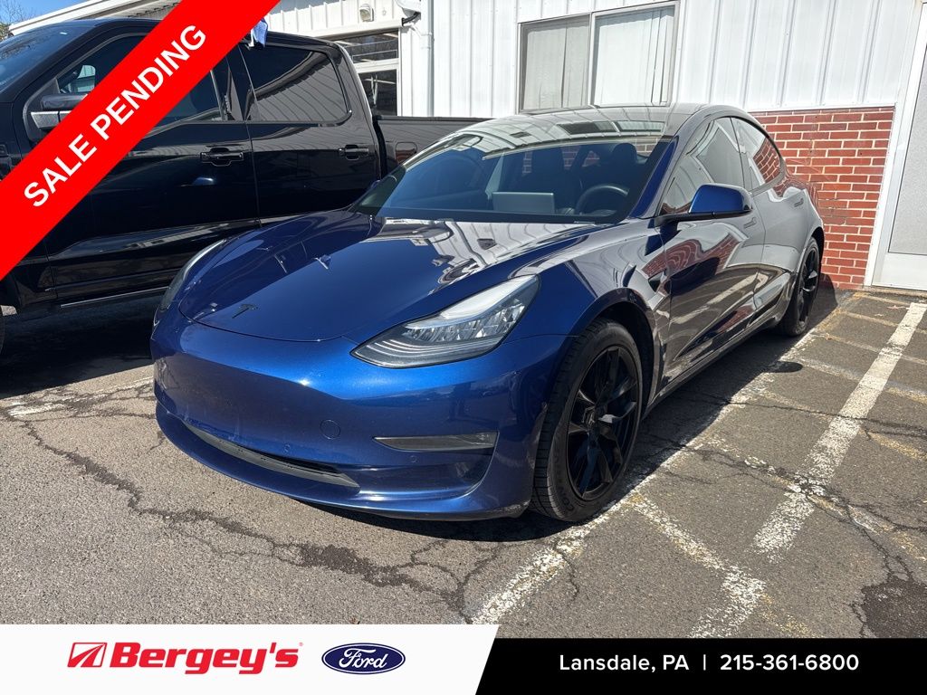 Deep Blue Metallic 2020 Tesla Model 3 Long Range AWD Sedan All-Wheel Drive 1-Speed Automatic