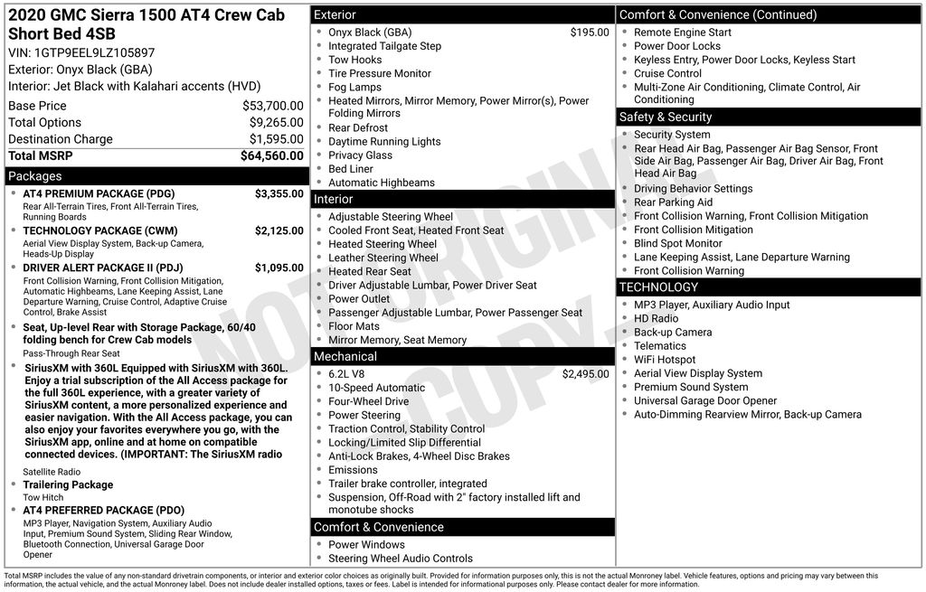 Used 2020 GMC Sierra 1500 Truck
