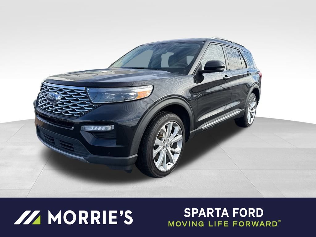 Agate Black Metallic 2022 Ford Explorer Hybrid Platinum AWD SUV / Crossover All-Wheel Drive Automatic