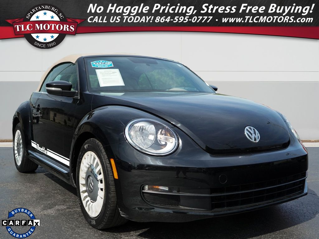 Black Uni 2014 Volkswagen Beetle 2.5L Convertible Convertible Front-Wheel Drive 6-Speed Automatic