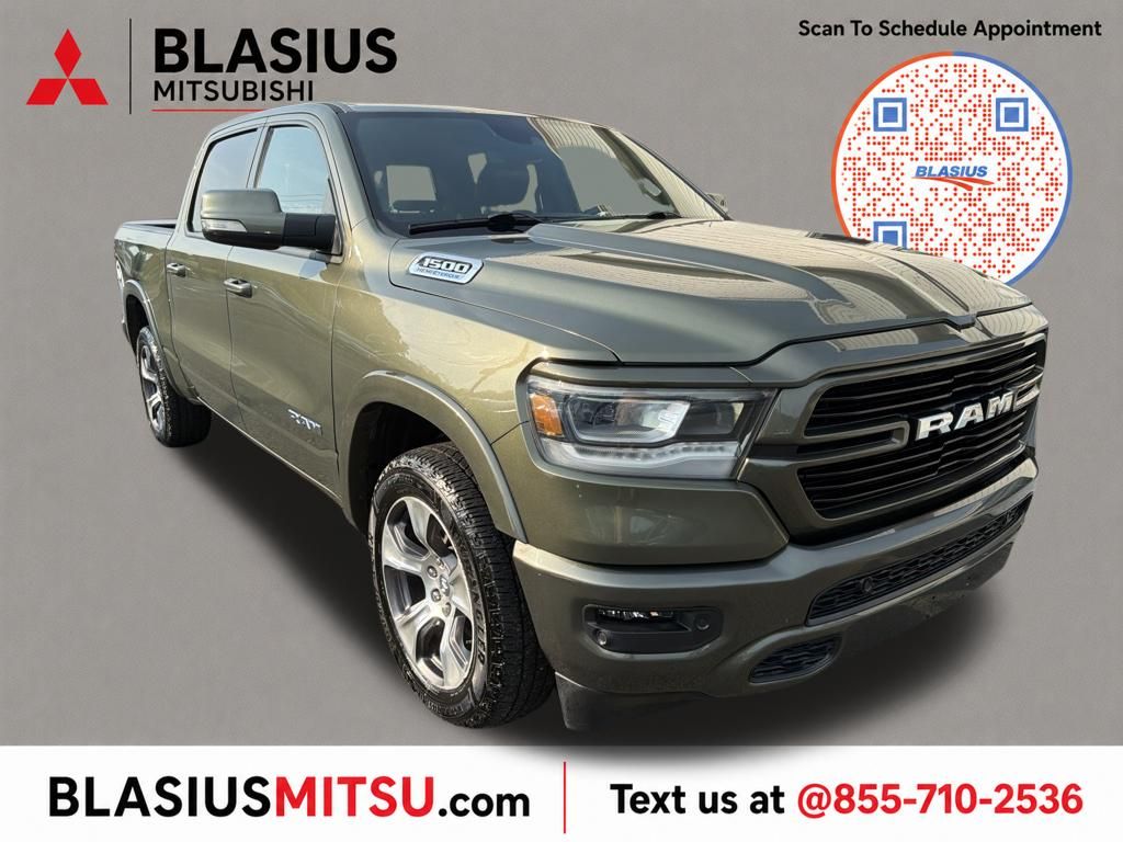 Olive Green Pearlcoat 2021 RAM 1500 Pickup Truck Four-Wheel Drive 8-Speed Automatic