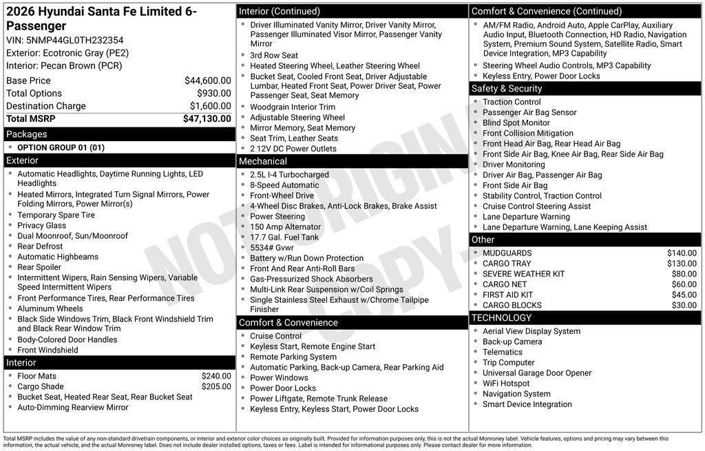 New 2026 Gray Hyundai Limited image 21