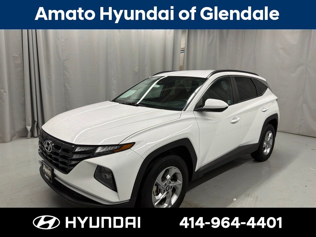 White Pearl 2024 Hyundai Tucson SUV / Crossover All-Wheel Drive 8-Speed Automatic