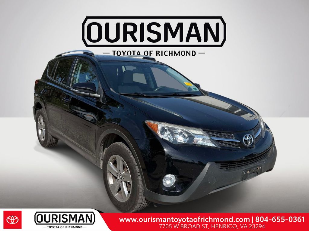 Black 2015 Toyota RAV4 XLE AWD SUV / Crossover All-Wheel Drive 6-Speed Automatic