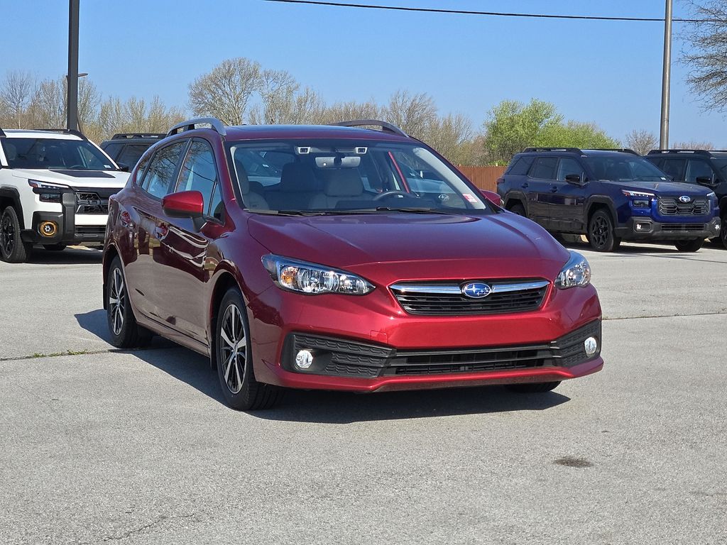 Crimson Red Pearl 2022 Subaru Impreza Premium Wagon AWD Wagon All-Wheel Drive Continuously Variable Transmission