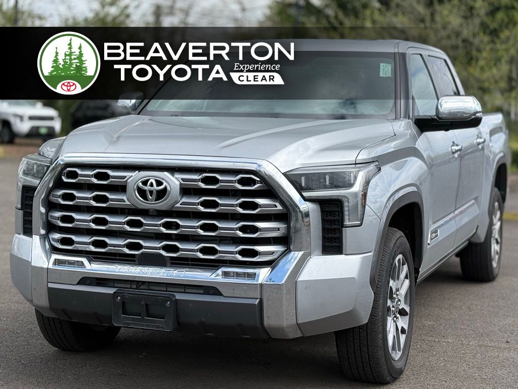 Celestial Silver Metallic 2023 Toyota Tundra 1794 Edition CrewMax Cab 4WD Pickup Truck Four-Wheel Drive Automatic