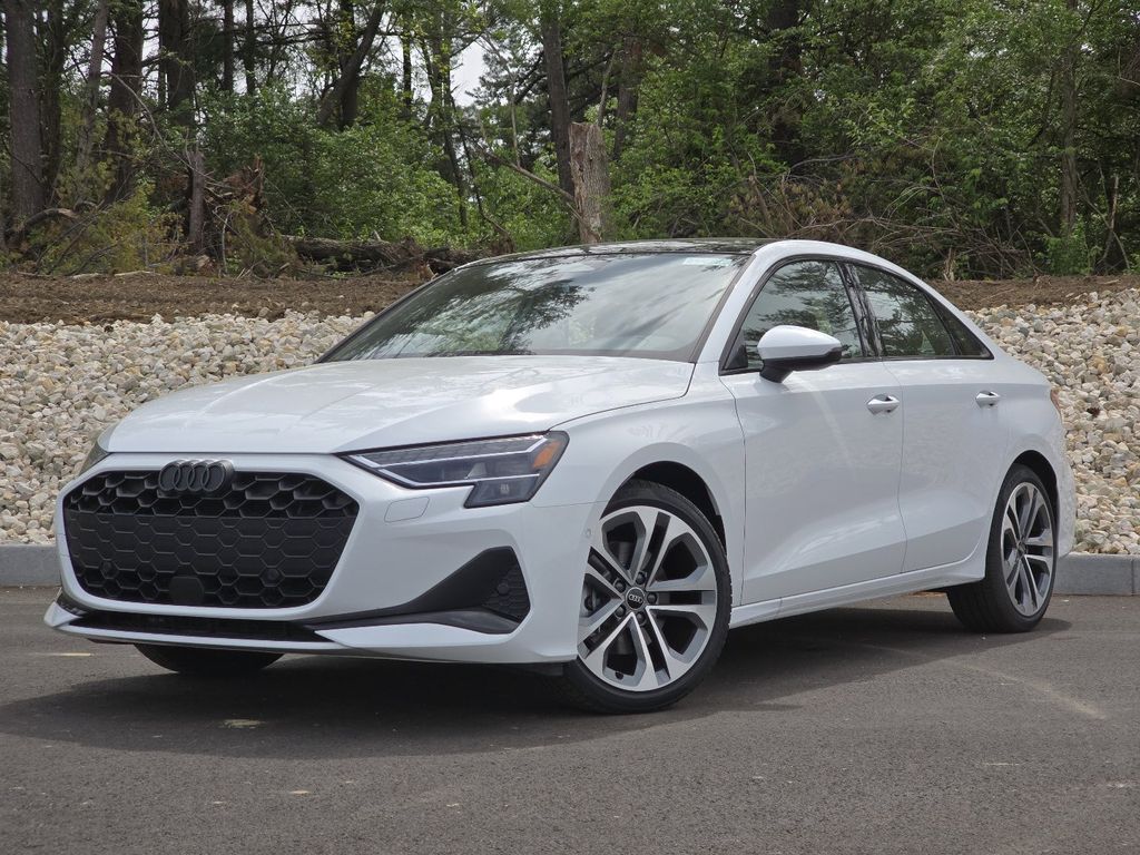 White 2026 Audi A3 Hatchback 7-Speed Automatic