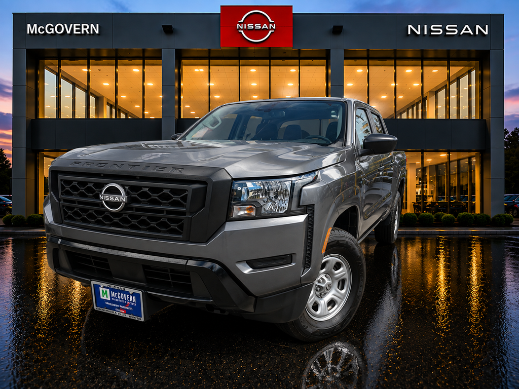 Gray (Gun Metallic) 2024 Nissan Frontier Pickup Truck Four-Wheel Drive 9-Speed Automatic Overdrive