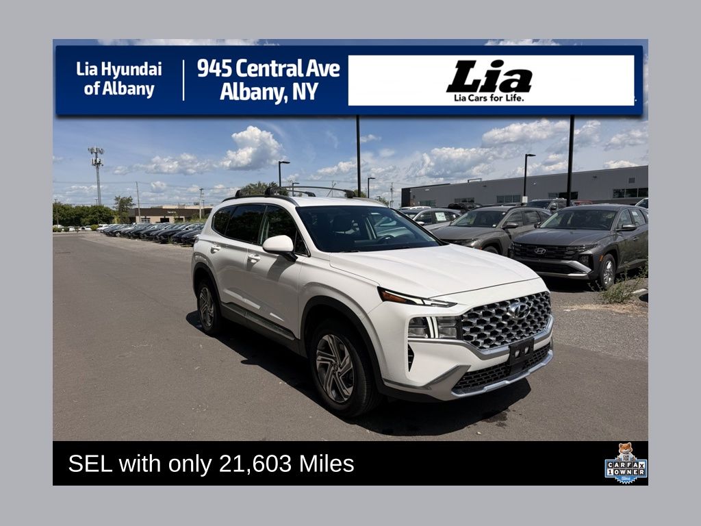 Quartz White 2021 Hyundai Santa Fe SEL AWD SUV / Crossover All-Wheel Drive 8-Speed Automatic