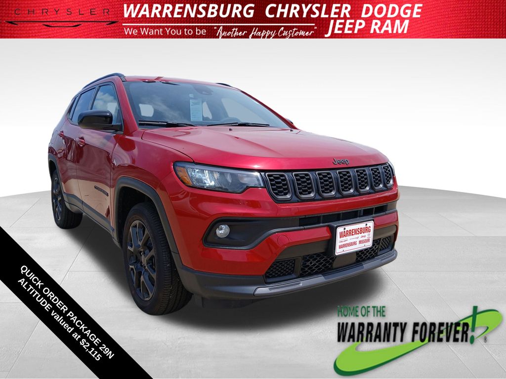 Red Hot Pearlcoat 2026 Jeep Compass SUV / Crossover Four-Wheel Drive 8-Speed Automatic