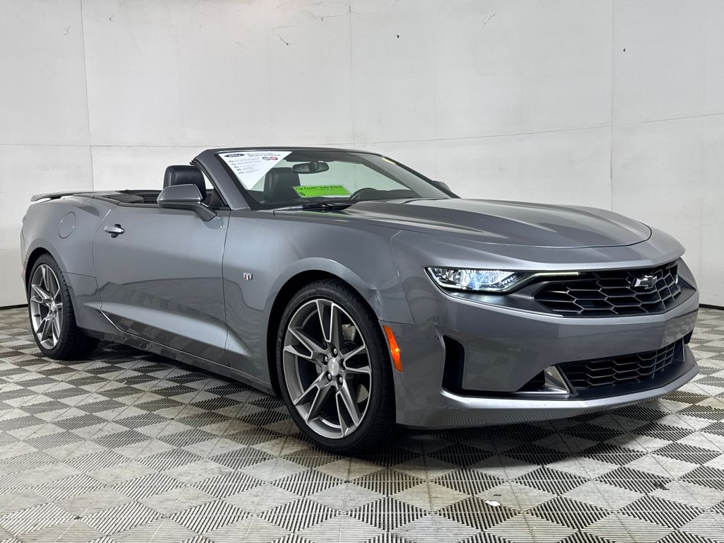 Gray (Satin Steel Metallic) 2020 Chevrolet Camaro Convertible Rear-Wheel Drive 6-Speed Manual