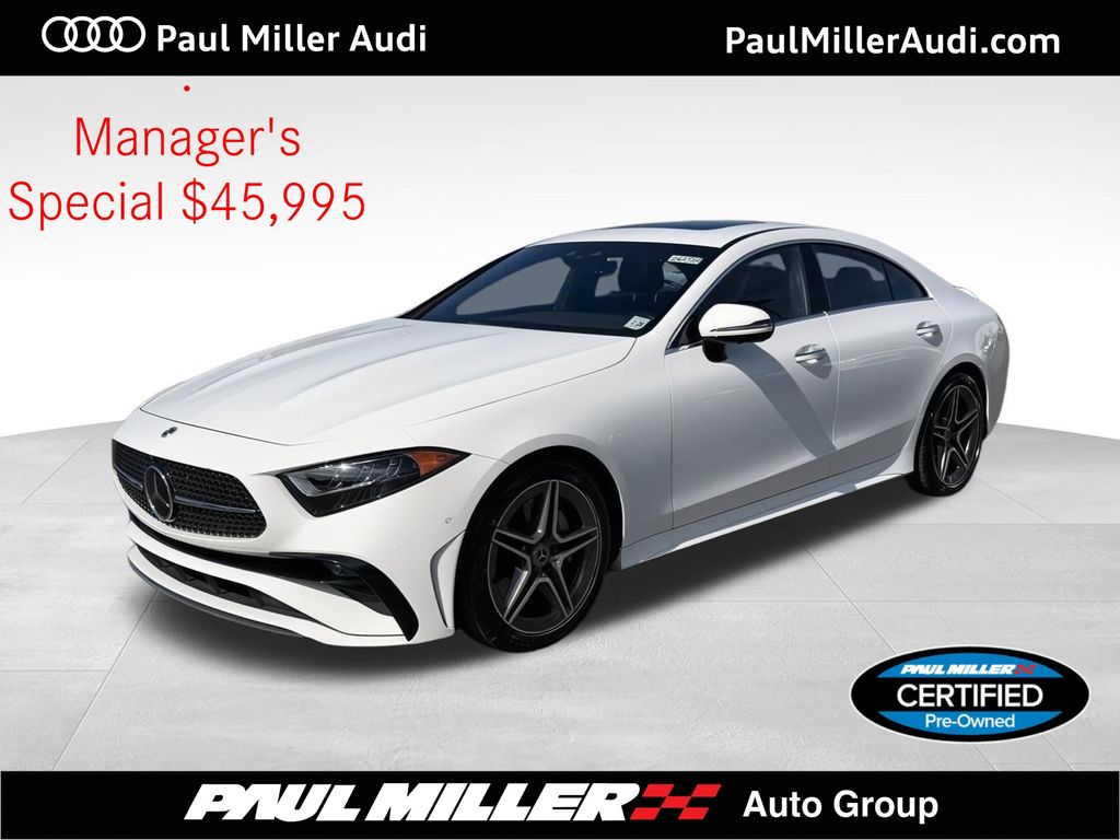 Polar White 2023 Mercedes-Benz CLS 450 4MATIC Coupe All-Wheel Drive 9-Speed Automatic
