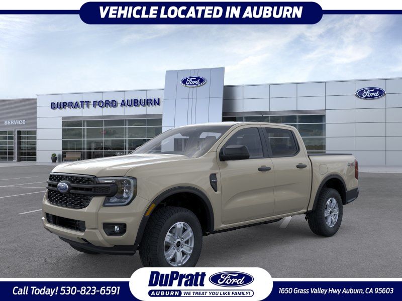 Desert Sand 2025 Ford Ranger XL SuperCrew 4WD Pickup Truck Four-Wheel Drive Automatic