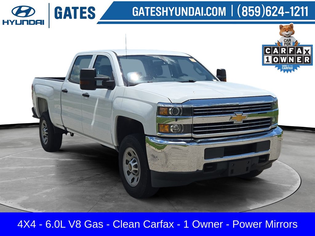 Summit White 2018 Chevrolet Silverado 3500HD Pickup Truck Four-Wheel Drive 6-Speed Automatic Overdrive
