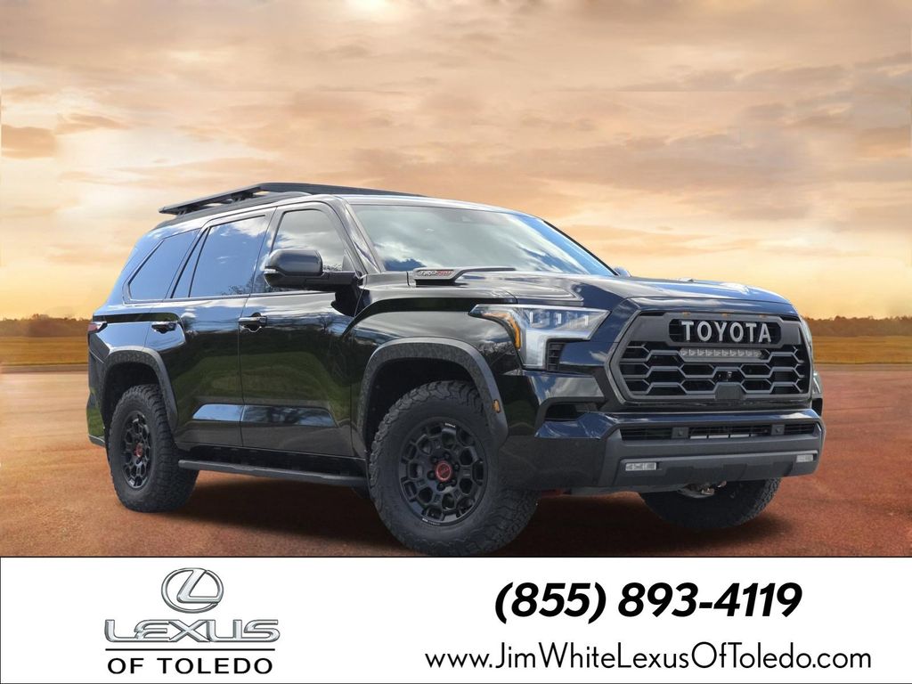 Midnight Black Metallic 2023 Toyota Sequoia TRD Pro 4WD SUV / Crossover Four-Wheel Drive Automatic