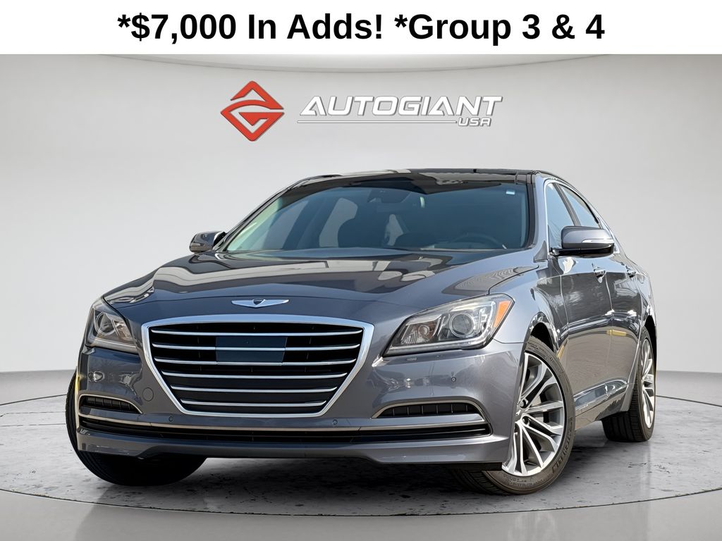Empire State Gray 2015 Hyundai Genesis Sedan 8-Speed Automatic
