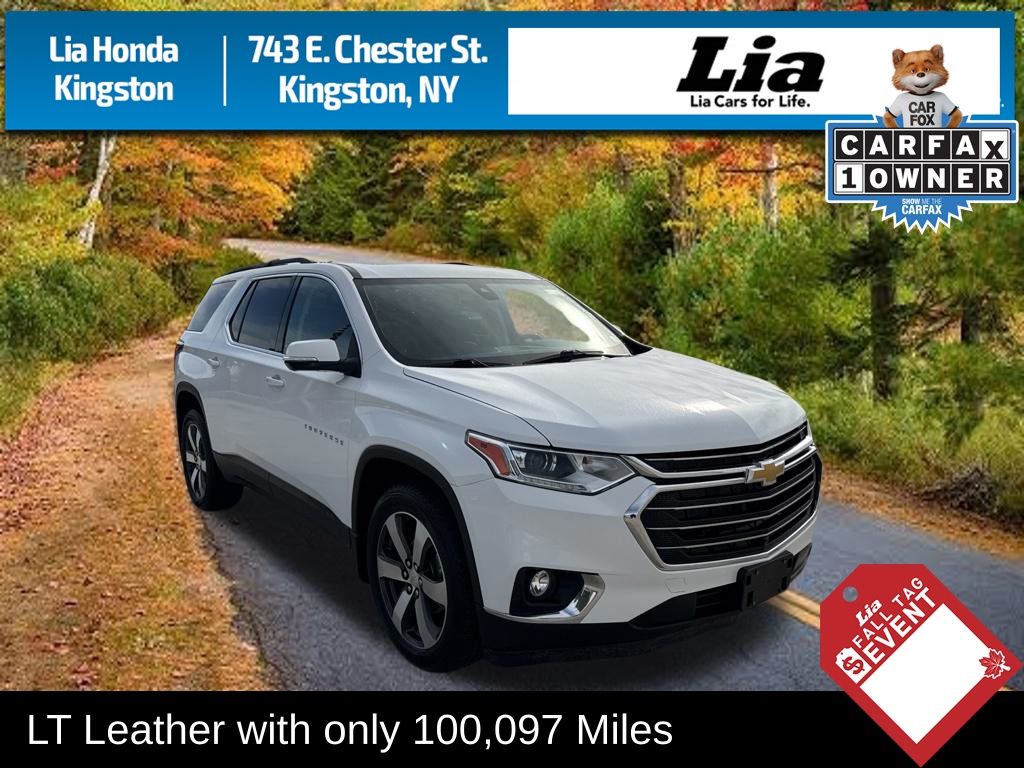 Summit White 2021 Chevrolet Traverse SUV / Crossover Four-Wheel Drive 9-Speed Automatic