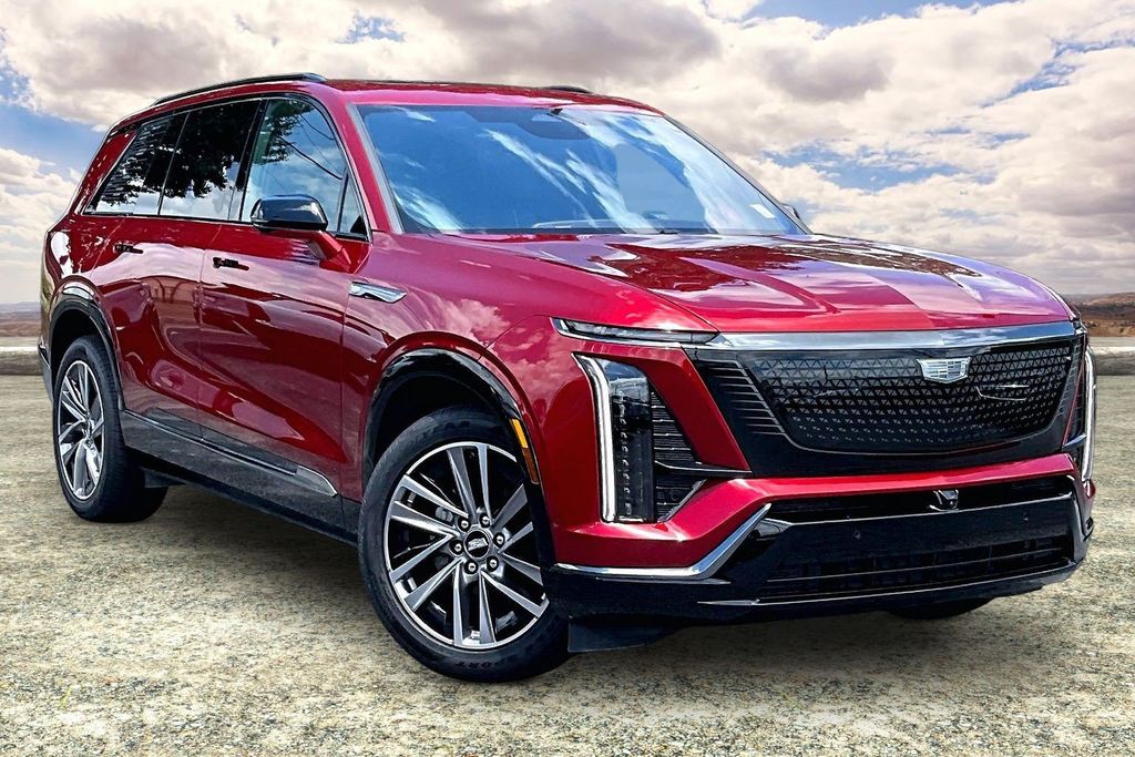 Radiant Red Tintcoat 2026 Cadillac VISTIQ SUV / Crossover All-Wheel Drive 1-Speed Automatic