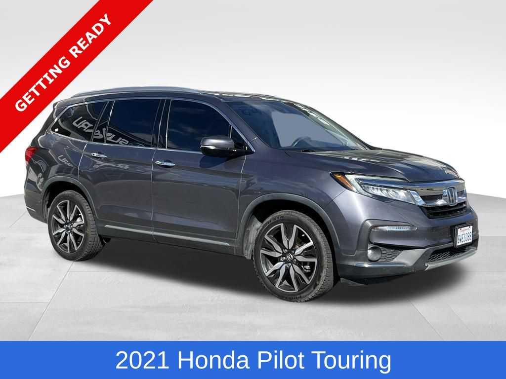 Gray (Modern Steel Metallic) 2021 Honda Pilot Touring FWD SUV / Crossover Front-Wheel Drive 9-Speed Automatic
