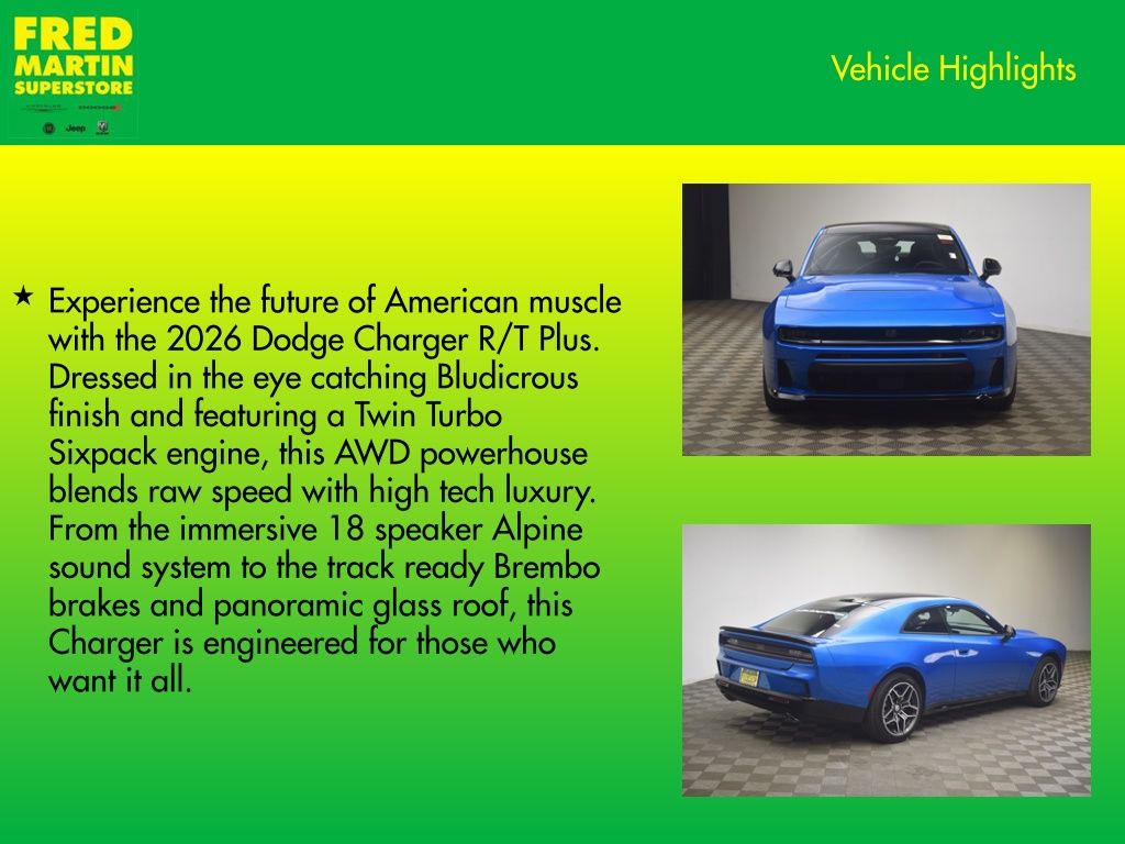 new 2026 Dodge Charger car, priced at $60,033