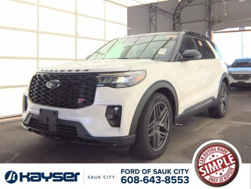 White Metallic 2025 Ford Explorer SUV / Crossover All-Wheel Drive Automatic