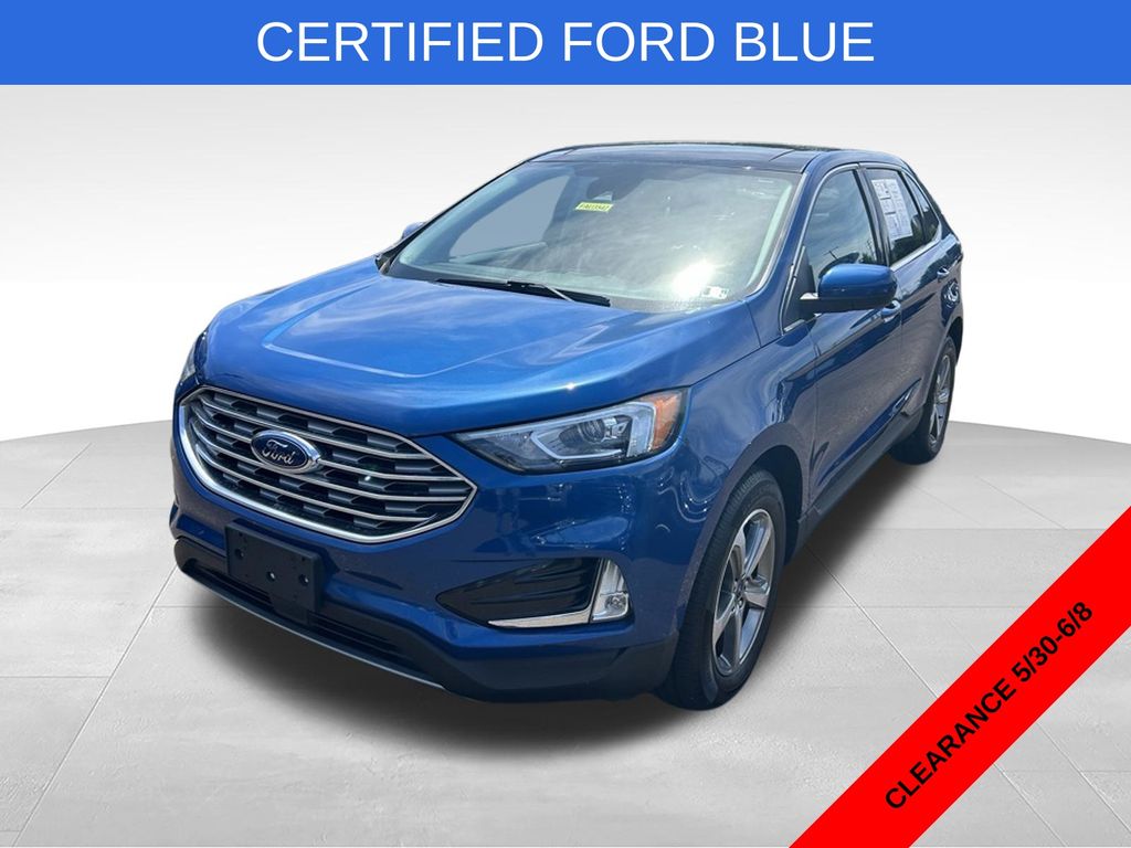 Blue Metallic 2021 Ford Edge SEL AWD SUV / Crossover All-Wheel Drive 8-Speed Automatic