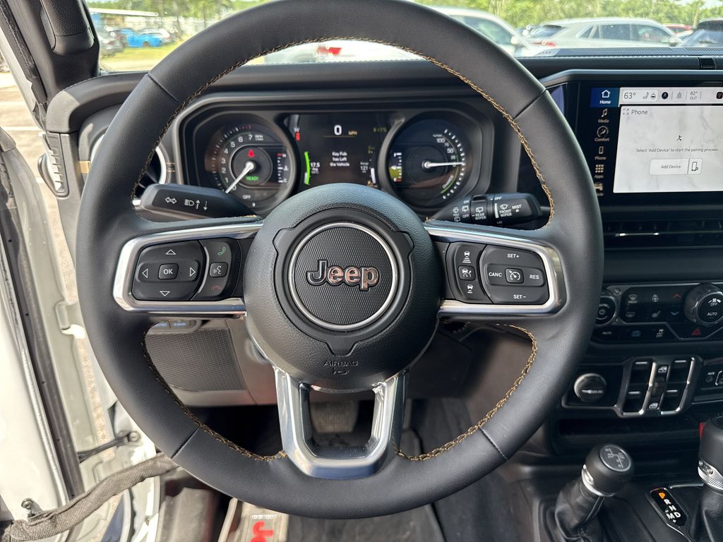 2024 Jeep Wrangler Sahara 4xe White at River Oaks CDJR