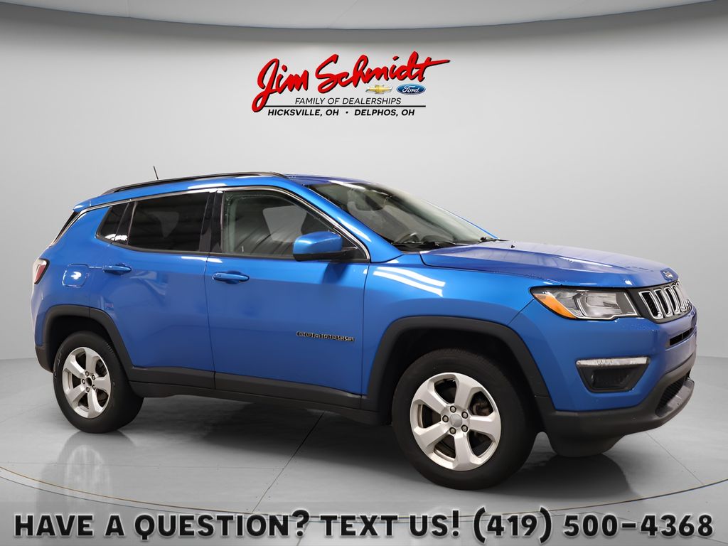 Laser Blue Pearlcoat 2019 Jeep Compass SUV / Crossover Four-Wheel Drive 9-Speed Automatic