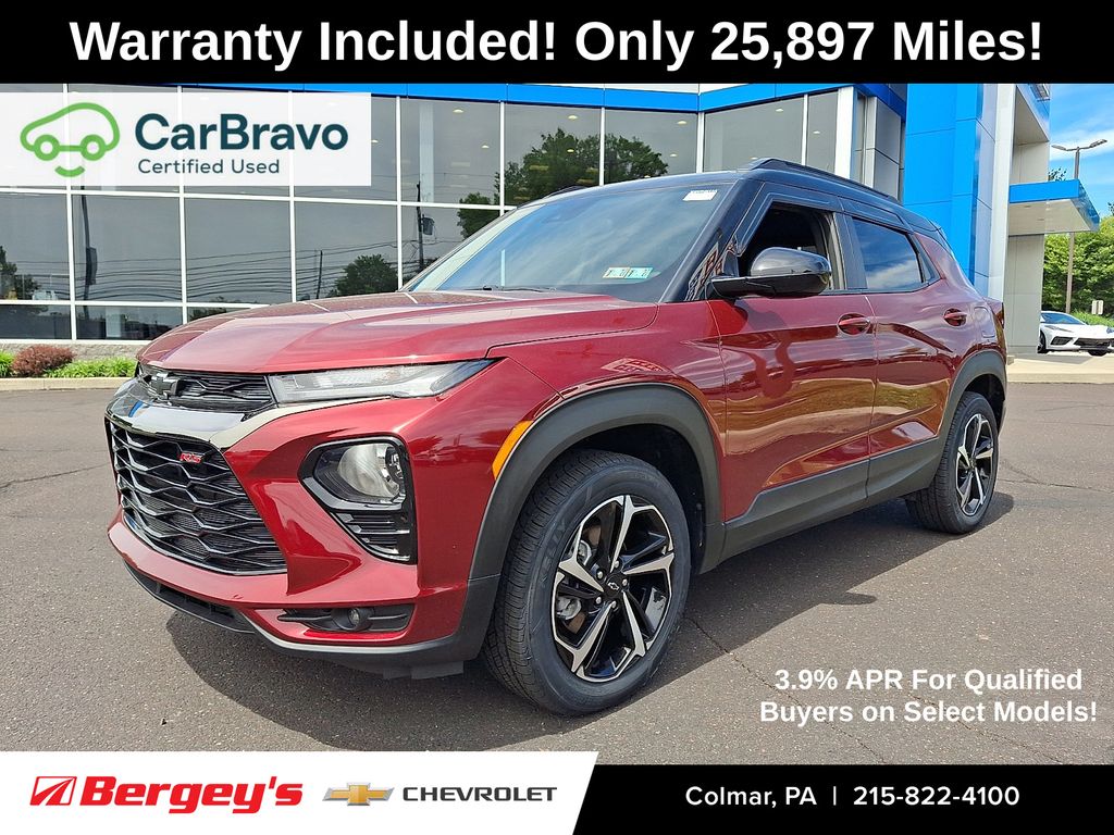 Red (Crimson Metallic) 2022 Chevrolet Trailblazer SUV / Crossover Four-Wheel Drive 9-Speed Automatic
