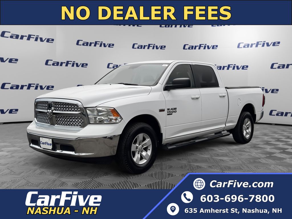 Bright White Clearcoat 2019 RAM 1500 Classic SLT Crew Cab 4WD Pickup Truck Four-Wheel Drive 8-Speed Automatic