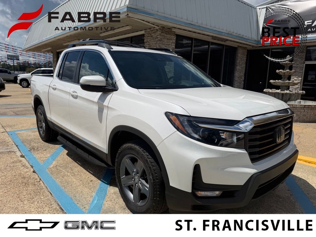 White 2023 Honda Ridgeline Pickup Truck All-Wheel Drive 9-Speed Automatic
