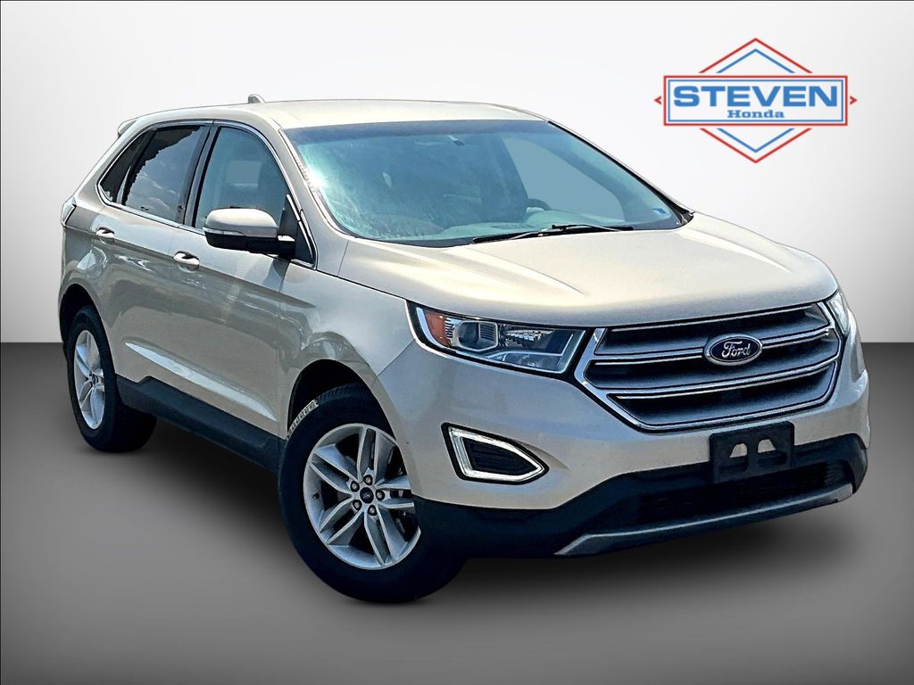 White Gold Metallic 2018 Ford Edge SUV / Crossover All-Wheel Drive 6-Speed Automatic