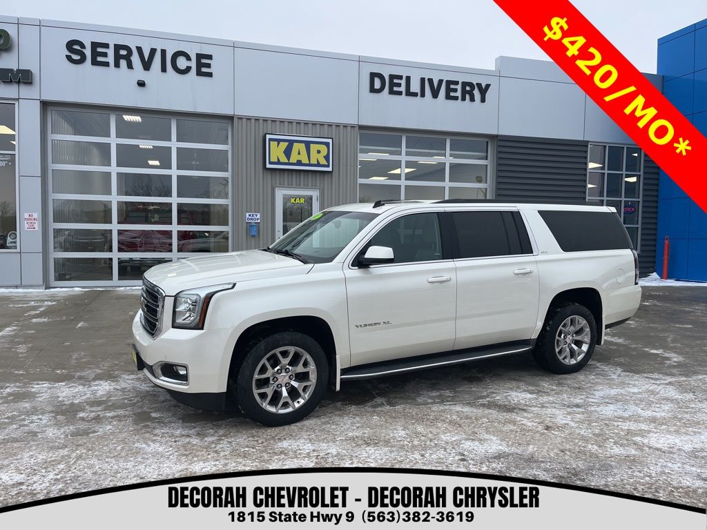 White Diamond Tricoat 2015 GMC Yukon XL SLT 4WD SUV / Crossover Four-Wheel Drive 6-Speed Automatic Overdrive