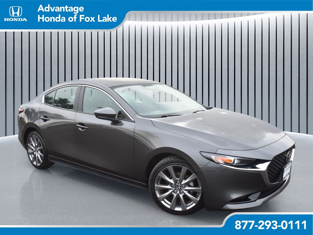 Machine Gray Metallic 2020 Mazda MAZDA3 Sedan Front-Wheel Drive 6-Speed Automatic