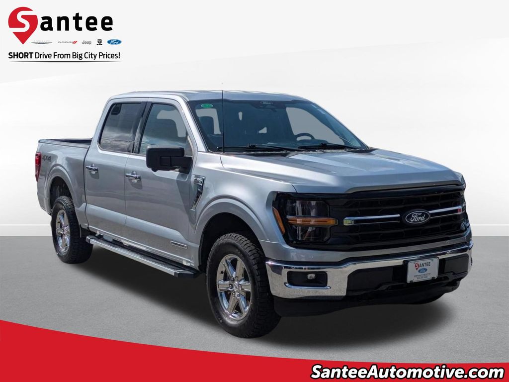 Silver Metallic 2024 Ford F-150 Pickup Truck Four-Wheel Drive Automatic