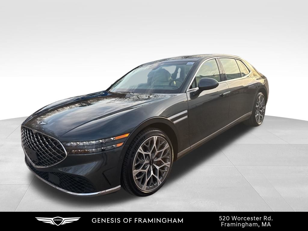 Hallasan Green 2024 Genesis G90 3.5T e-Supercharger AWD Sedan All-Wheel Drive 8-Speed Automatic